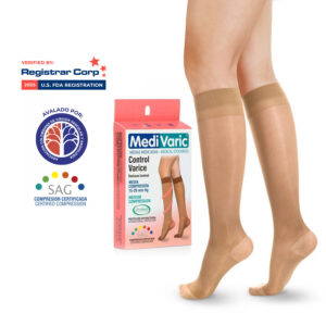 MEDIA DAMA 15-20mmHg RODILLA PUNTA CERRADA