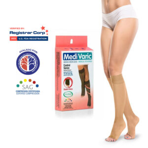 MEDIA DAMA 15-20mmHg RODILLA DEDOS LIBRES