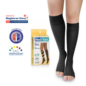 MEDIA DAMA RODILLA DEDOS LIBRES 20-30mmHg